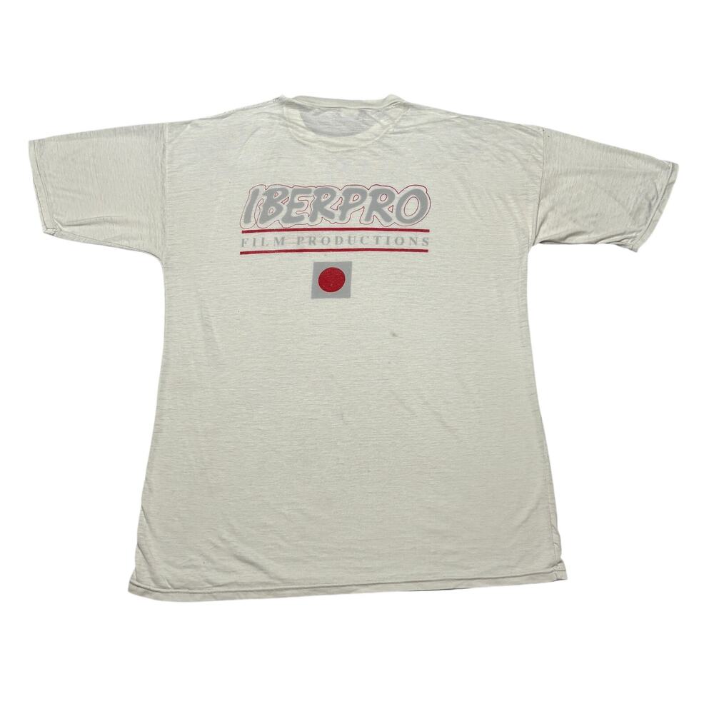 VTG Iberpro Film Productions Promo Shirt Medium 80s 90s Single Stitch Paper Thin